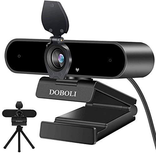 Webcam with Microphone,1080P HD Web Cam Streaming Computer Camera for Desktop Black