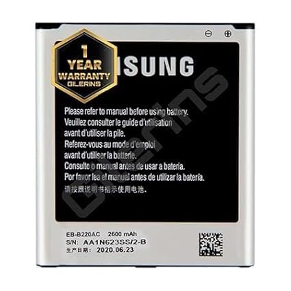 Image of Original EB-B220AC Battery for Samsung Galaxy Grand 2 Battery with 1 Year Warranty**** (for EB-B220AC Sam Sung)