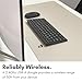 Macally Small Wireless Keyboard - 2.4G Ergonomic & Comfortable Mini Compact USB Keyboard Wireless for Laptop or Windows Computer PC, Tablet, TV
