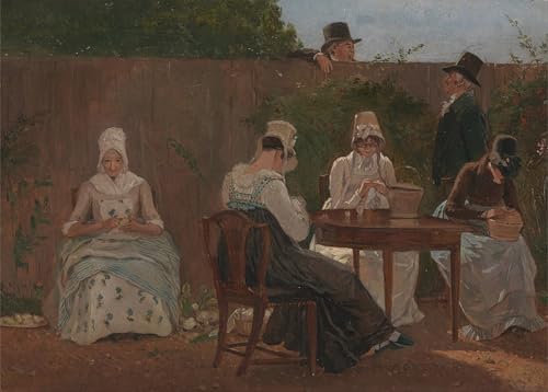 Affiche Jacques Laurent Agasse la Famille Chalon à Londres impression sur toile salon 60x90cm