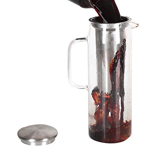 DONDOW Kaltes Gebräu Kaffeemaschine, 1 Quart, 32 Oz Iced Coffee Maker, Eistee-Maschine, Airtight kaltes Gebräu Pitcher… – Bild 7