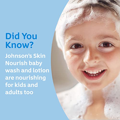 Johnson's Skin Nourish Moisturizing Baby Lotion For Dry Skin With Shea & Cocoa Butter Scents, Gentle & Lightweight Body Lotion For The Whole Family, Hypoallergenic, Dye-Free, 16.9 Fl. Oz #TOP1