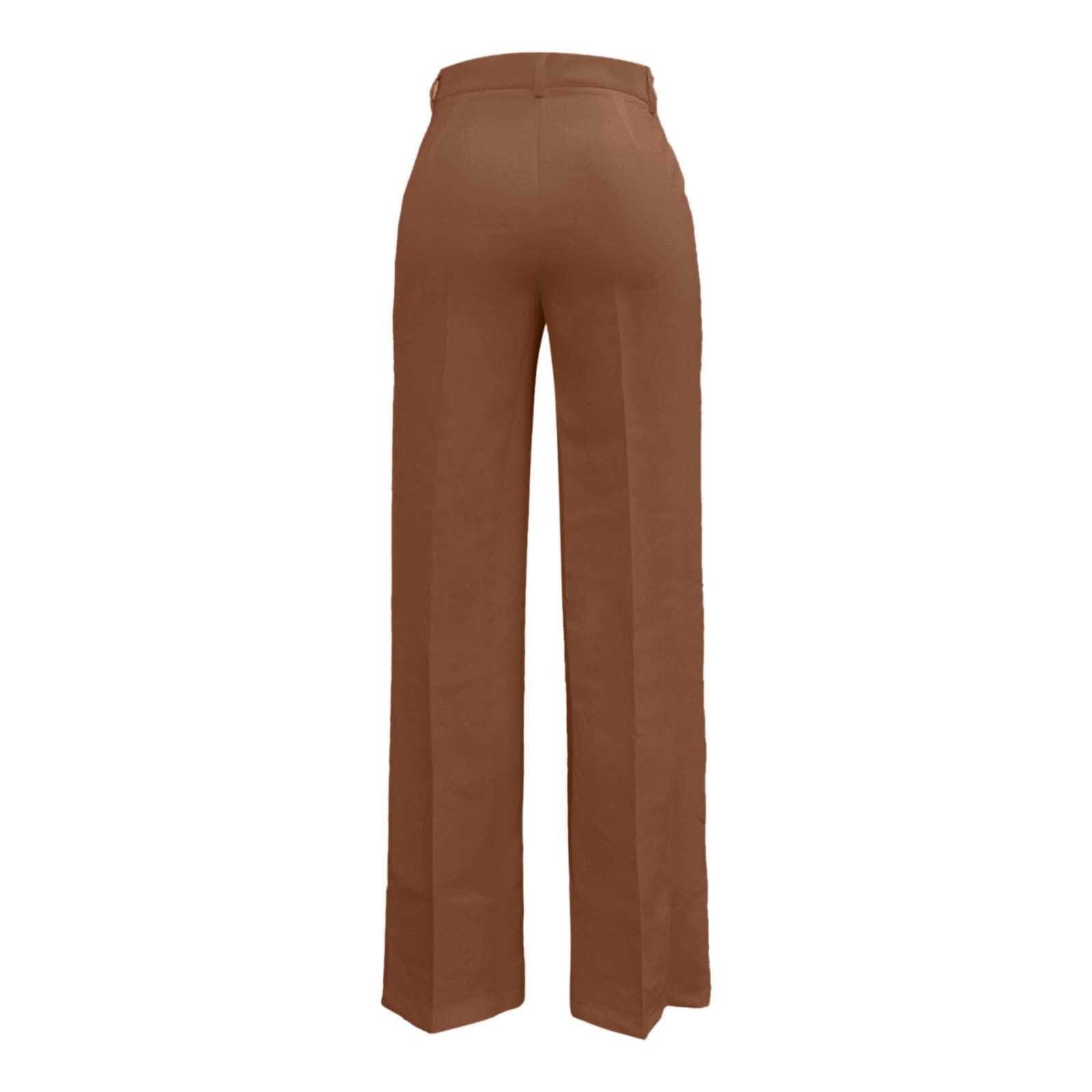 Generico Pantaloni Casual da Donna a Gamba Dritta Comodi da Indossare Tutti i Giorni Morbidi Elasticizzati Traspiranti Estivi Primaverili Autunnali