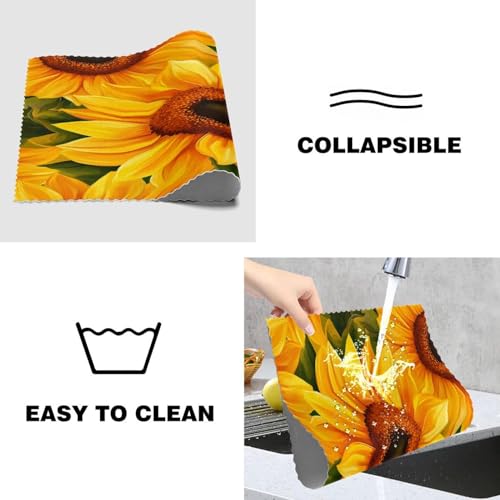 Sets de table tournesol lot de 6 design 30,5x45,7cm pour une décoration de table raffinée
