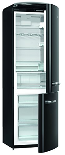 ORK 193 BK Kühl-Gefrier-Kombination / A+++ / Höhe 194 cm / Kühlen: 227 L / Gefrieren: 95 L / Schwarz / FrostLess / CrispZone / Oldtimer /
