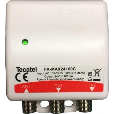 Tecatel Fuente de Alimentación 24 V, 160 Ma, 2 Sal
