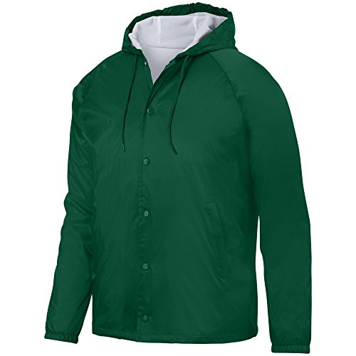Augusta Sportswear Hooded Coach's Jacket M Dark Green