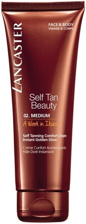Lancaster Self Tanning Comfort Cream for Face and Body Shade Medium 125 ml