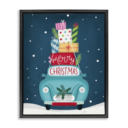 Stupell Industries Car Holiday, 17 x 21 Inch Canvas in Floater Frame
