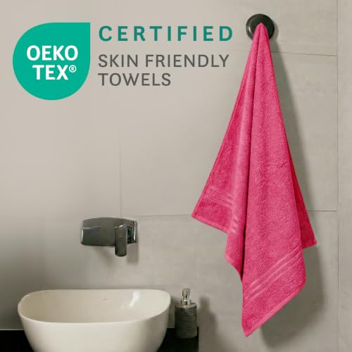 Image of MYTRIDENT Comfort Living Bath Towels | Quick Drying | Travel Friendly | for Men /Women|1 Piece Large Size |100% Cotton 400 GSM |70 cms x 140 cms - Multicolor