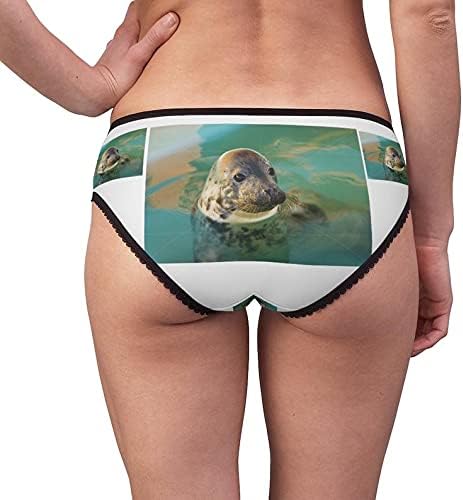 Harbour Seal Panties,Harbour Seal Underwear, Briefs, Cotton Briefs, Funny Underwear, Panties For Women