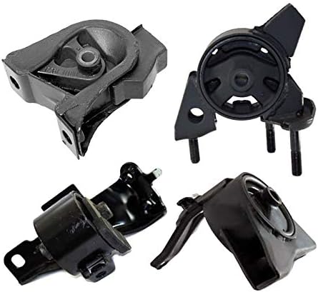 K0761 Engine Motor & Transmission Mount Kit 4pc Compatible with Fits 1993-1997 Toyota Corolla 1.6L/1.8L Manual | A4214 A6260 A6243 A6258