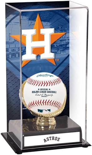 Houston Astros Sublimated Display Case with Image - Baseball Logo Display Cases