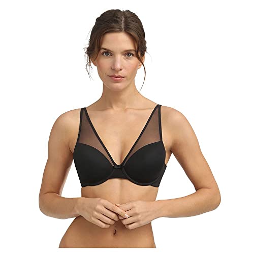 DIM Soutien-Gorge Femme Ampliforme Invisible Generous Classique x1, Noir, 105C DIM Soutien-Gorge Femme Ampliforme Invisible Generous Classique x1, Noir, 105C