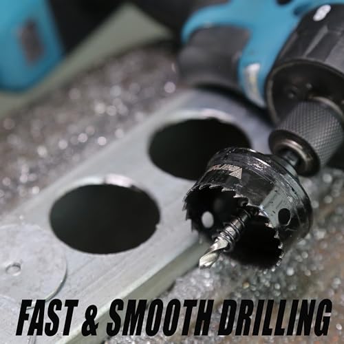 Vearter Bi-Metal Hole Saw Sets 3PCS, 20-32mm Cobalt M42 Bimetal Circular Hole Drill Kit Hex Shank, Thin Wall Wood Drill with Arbors, for Wood, Metal, Copper, Plaster, PVC, Steel Plate, Drywall 5 Vearter Bi-Metal Hole Saw Sets 3PCS, 20-32mm Cobalt M42 Bimetal Circular Hole Drill Kit Hex Shank, Thin Wall Wood Drill with Arbors, for Wood, Metal, Copper, Plaster, PVC, Steel Plate, Drywall - Image 5