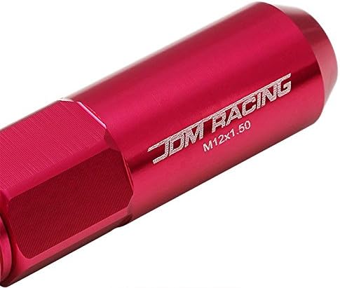 Pink Aluminum M12 x 1.50 20MM Diameter/60MM Open/107MM Close Height Open End Acorn Tuner w/Spike Cap 20 Piece Lug Nuts