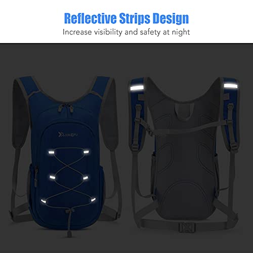 Daerzy Mochila de hidratação 12L com compartimento isolado bolsa térmica para homens, mulheres, cami