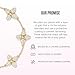 Electric Picks Showstopper Bracelet, 14K Gold Plated Clover Charm Jewelry for Women, Fashion Layering Bracelet, Trendy Gold Bracelets for Everyday Wear