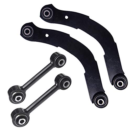 TUCAREST 4Pcs Rear Suspension Kit (K641281 K641226) Left Right Rear Control Arm Assembly Compatible With 2007-2012 Do-dge Caliber /07-17 Je-ep Compass, Patriot Upper and Lower Lateral Link Toe Link by TUCAREST - Image 4
