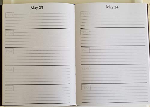 Hard Cover 5 Year Journal | The Easiest To Use Five Year Journal | Quick And Easy Five Year Daily Journal System | 6X8.25 In Size (Cranberry Red) #TOP1