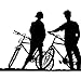 Produktbild Wandtattoo Aufkleber Dekoration Zubehör Fahrrad Wandaufkleber Zwei Jungen Reiten Wandbild Kunst Vinyl Aufkleber Shop Decor Boy Schlafzimmer Dekoration 115X93 Cm