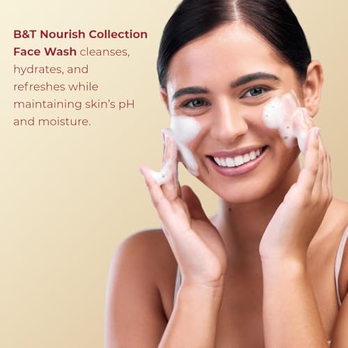 Image of Boericke & Tafel Nourish Face Wash - Infused with Gold Dust, Honey and Vitamin E for a Youthful Glow & Hydrating Skin - Silicone & Paraben Free for All Skin Types - Pack of 1 (100 ml)