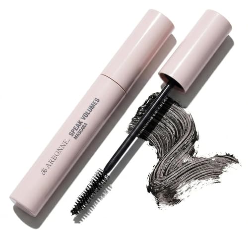Speak Volumes Mascara – Lengthens, Defines, Separates, Curls, Volumizes Lashes; Smudge-Resistant; Vitamin-Infused; Ophthalmologist-Tested; Buildable Natural or Dramatic Look Mascara, by Arbonne.
