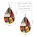 Vosach Earrings For Women Musical Instruments, Abstract Jazz Art Piano Music Sax Fashion Leather Teardrop Earrings Lightweight Earrings For Women Friends Bridal