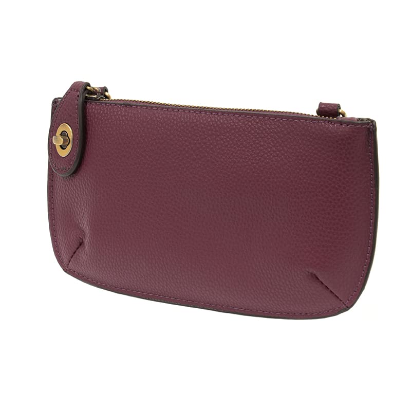 Image of Joy Susan Women's Fashion Purse Mini Crossbody Wristlet Clutch Handbag - Plum