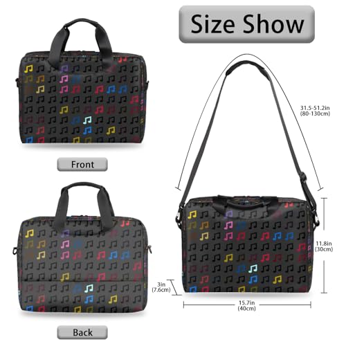 Bolsa para laptop 16 pulgadas resistente al agua negra miniatura 5
