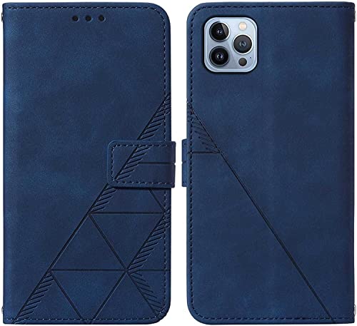 Étui portefeuille iPhone 13 Mini bleu clapet protection intégrale