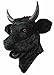Forum Novelties 79474 Masque de Taureau avec Bouche Mobile pour Adulte Taille Unique