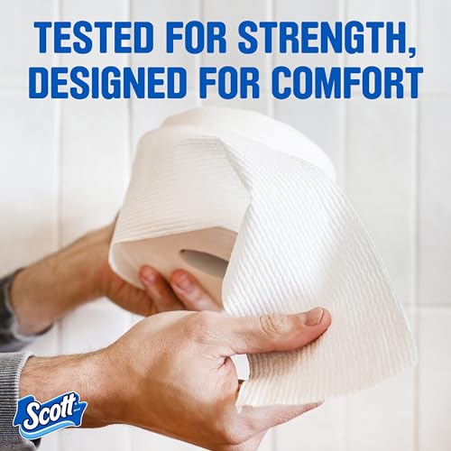 Image of Scott ComfortPlus Toilet Paper, 6 Mega Rolls, 425 Sheets per Roll, Septic-Safe, 1-Ply Toilet Tissue