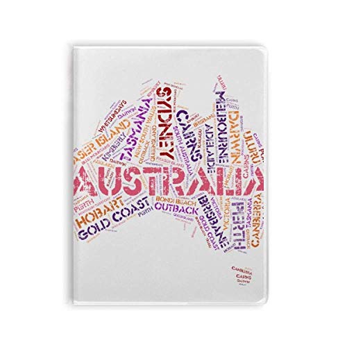 Carnet de notes carte Australie couverture souple idée cadeau originale