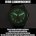 WTI WORLD TIME INTERNATIONAL WW2 Military Watch – Vintage USAAF Watch, Swiss-Quartz Movement with Canvas Strap and Leather Lining, 10 ATM Water Resistant. The Perfect WW2 Memorabilia
