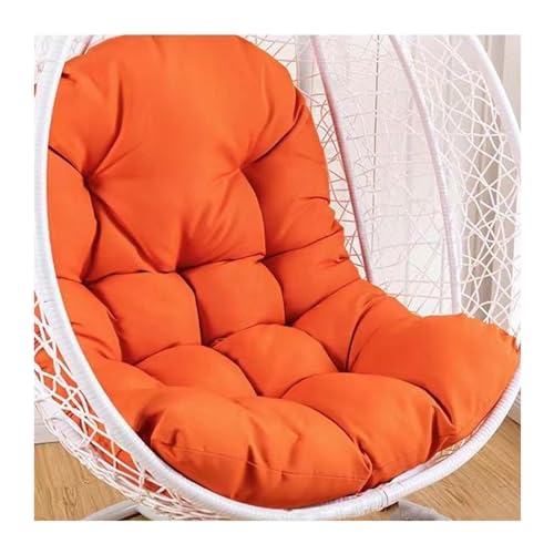 Yahbrra Indoor Outdoor Hanging Egg Chair Cushion Pad (Orange)