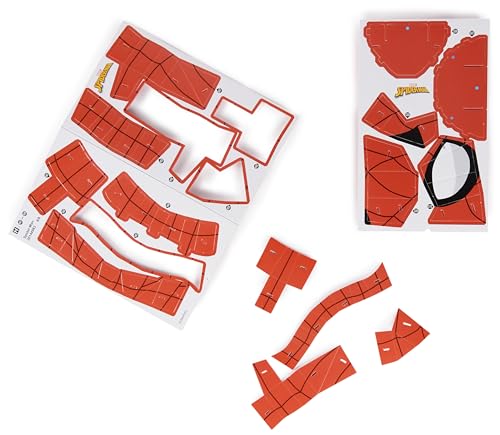 4D BUILD - Puzzle 3D Marvel - Maquette Avengers 82 Pièces - Masque Spiderman Inspiré de la Saga - Puzzle Adulte - Jeu de Construction à Collectionner - Jouet adulte - Jeu Enfant 12 ans et +