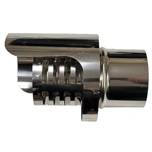 Schoorsteen pellets transplantatie M mannelijke schoorsteen roestvrij staal (D 80 mm)