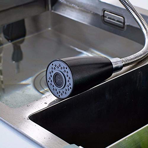 Robinet de cuisine noir en cuivre avec douchette de pompage pour simplifier la vaisselle - 3