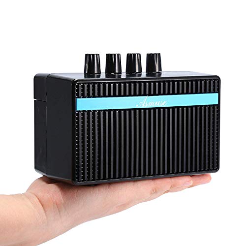 Asmuse 3W Mini Bass Amp Guitar Amplifier headphone practice with Distortion Effect by USB Charging - Thumbnail 3