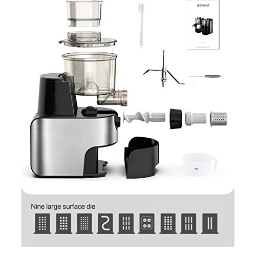 Machine à pâtes électrique automatique en acier inoxydable avec 9 moules