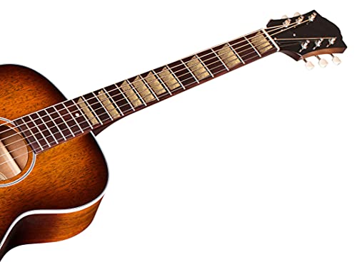 Image of CVANU Guitar Fretboard Sticker Fingerboard Embossed Carved Decals Stickers (Trapezium Design) with Brown Color Size(5cm X 17cm)