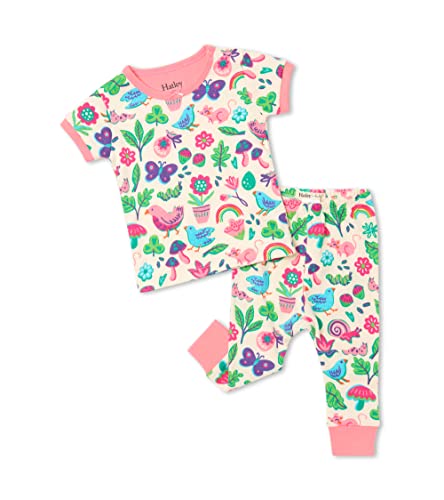 Image of Hatley Girls' Organic Cotton Baby Short Sleeve Pj Set