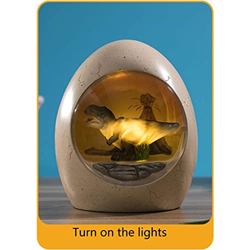 Dinosaur Egg Spaarvarken, Creatief Spaarvarken met Licht, Home Decoratie Veiligheid Hars Materiaal - Image 4