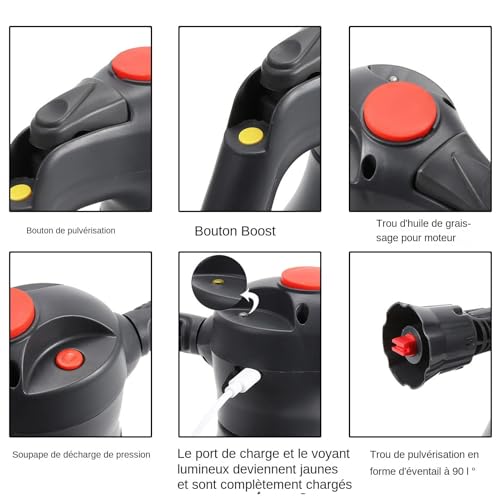 Bouteille de mousse à pompe 2L avec jet ajustable pour auto