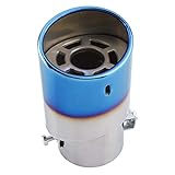 endschalldämpfer wechseln Produktbeschreibung: Das Abgasschalld?mpferrohr macht den Auspuff ruhiger und verbessert die Leistung.Das untere Ende der Spitze hat ein kleines Ablaufloch, um Wasseransammlungen zu vermeiden.