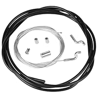 DBREAKS Gasseil Gaszug Reparatursatz Ø1,5mm mit Z-Endstück Kabelmantel Ummantelung Schraubnippel Gaskabel, Universal Bowdenzug, für Rasenmäher Motorbremse