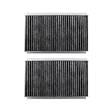 2Pcs Cabin Air Filter 64319171858 Compatible For BMW 5 6 E60 E61 E63 E64 520D 523I 525I 530D 535D