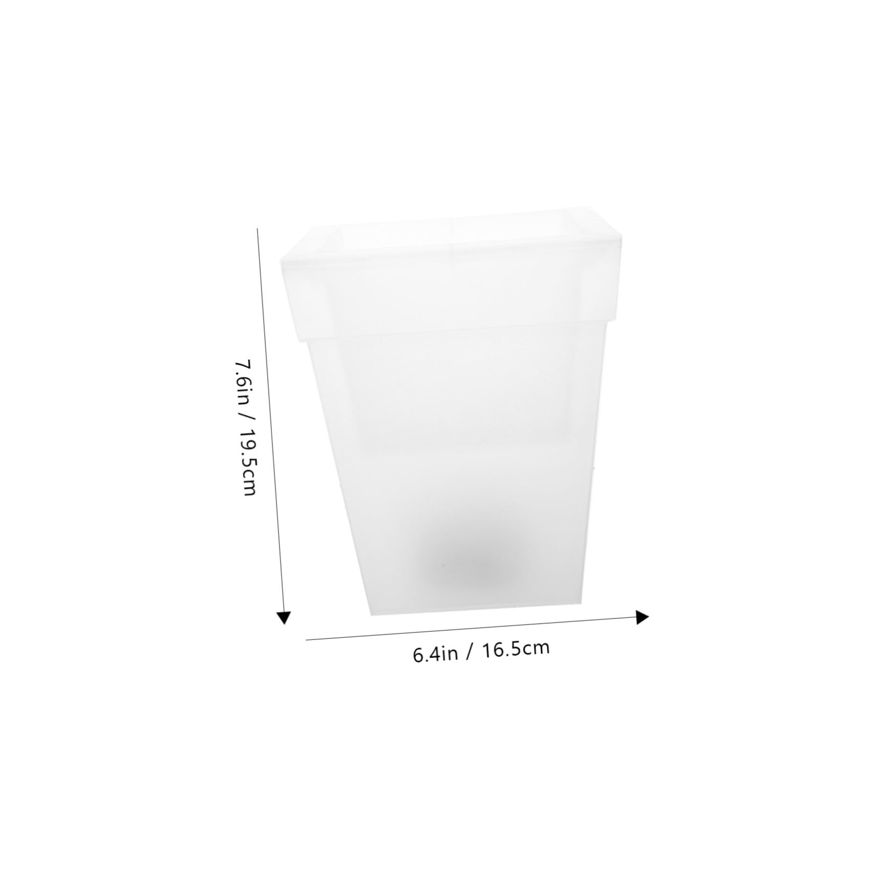 Vaso da Fiore Solare Luminoso Quadrato Decorazione Giardino Esterno con Luce LED Lampada Solare da Prato per Patio Cortile e Vialetti