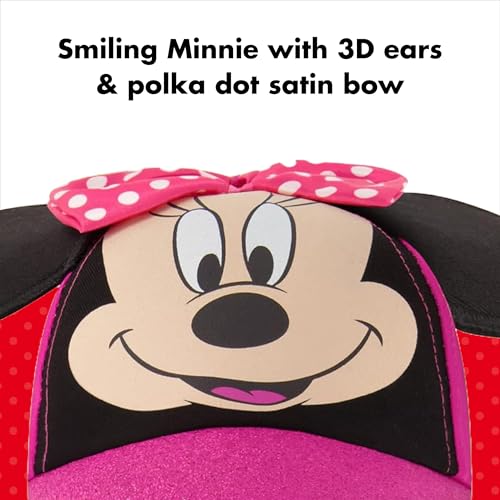 Disney Baseball Cap, Minnie Mouse Ears Adjustable Toddler Or Girl Hats for Kids3